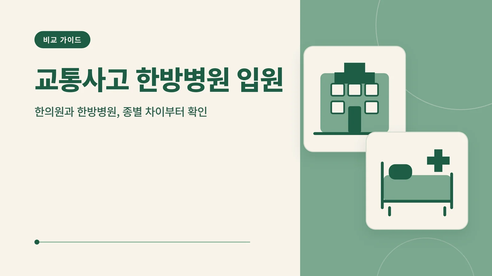 교통사고 한방병원 입원